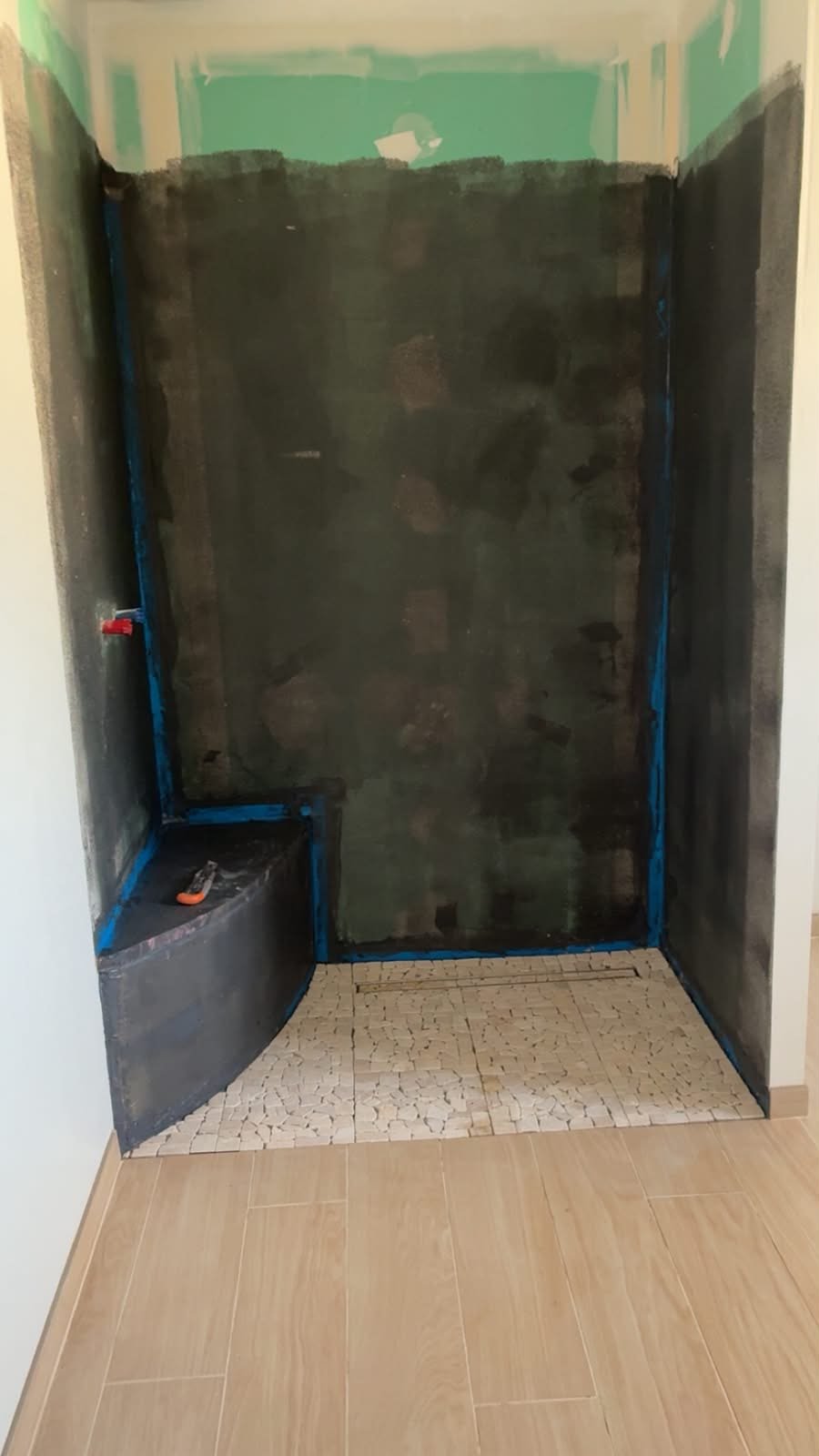 Préparation de la douche — réalisation PPC